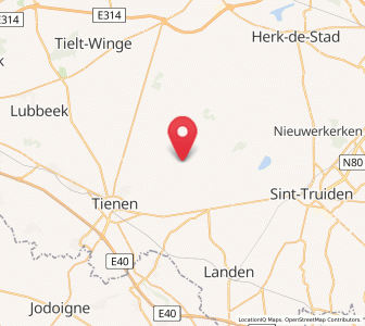 Map of Neerlinter, Flanders