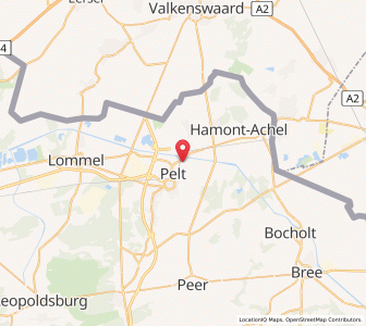 Map of Neerpelt, Flanders