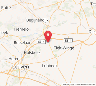 Map of Nieuwrode, Flanders