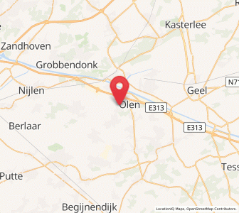 Map of Noorderwijk, Flanders