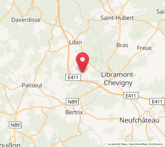 Map of Ochamps, Wallonia