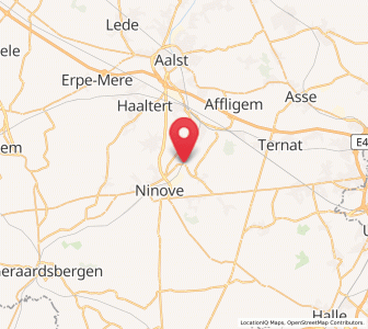 Map of Okegem, Flanders