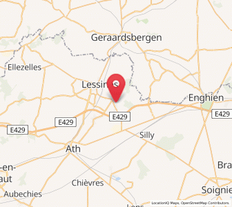 Map of Ollignies, Wallonia