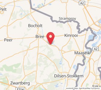Map of Opitter, Flanders