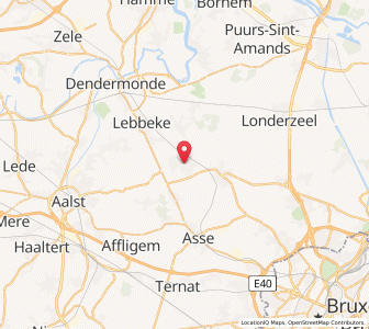 Map of Opwijk, Flanders