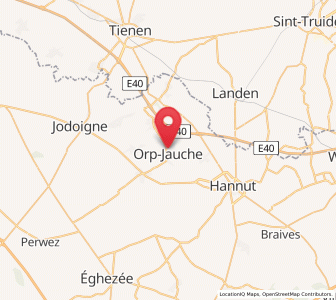 Map of Orp-le-Grand, Wallonia