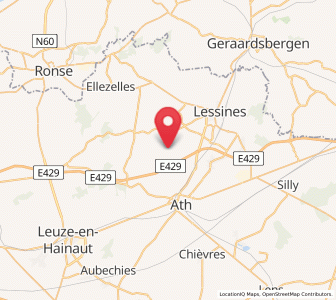 Map of Ostiches, Wallonia