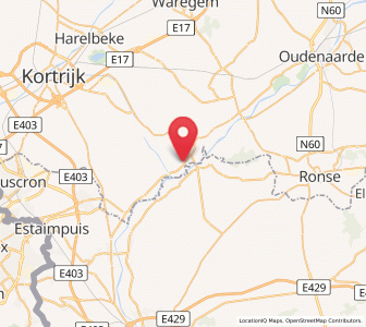 Map of Outrijve, Flanders