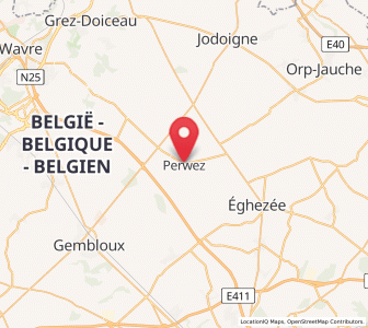 Map of Perwez, Wallonia
