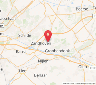Map of Pulderbos, Flanders