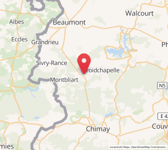 Map of Rance, Wallonia