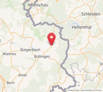 Map of Rocherath, Wallonia