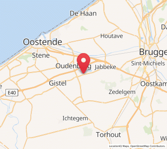Map of Roksem, Flanders