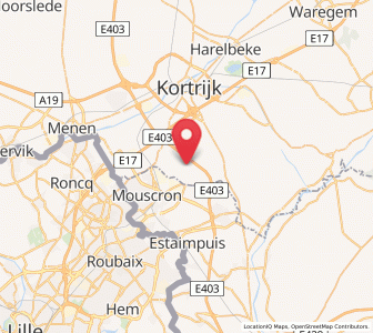Map of Rollegem, Flanders