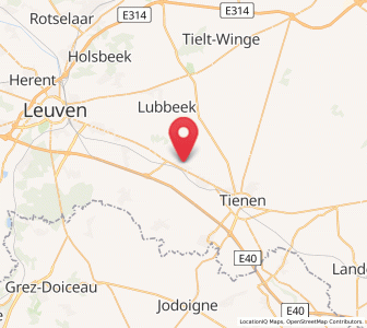 Map of Roosbeek, Flanders