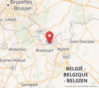 Map of Rosières, Wallonia