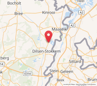 Map of Rotem, Flanders