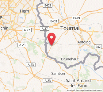 Map of Rumes, Wallonia