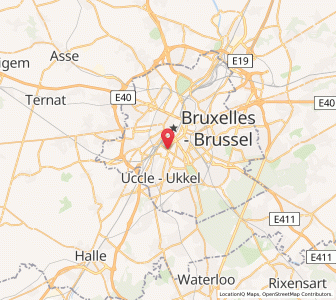 Map of Saint-Gilles/Sint-Gillis, Brussels Capital