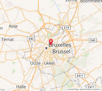 Map of Saint-Josse-ten-Noode/Sint-Joost-ten-Node, Brussels Capital