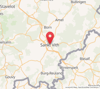 Map of Sankt Vith, Wallonia