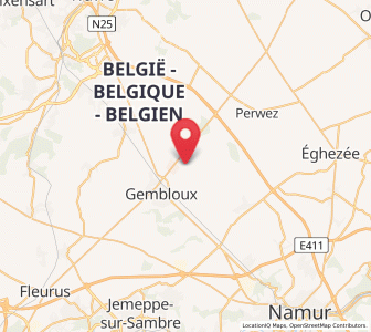 Map of Sauvenière, Wallonia