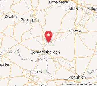 Map of Schendelbeke, Flanders