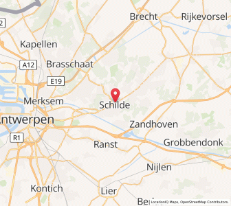 Map of Schilde, Flanders