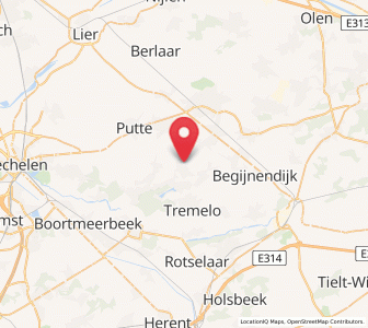 Map of Schriek, Flanders