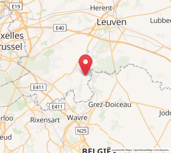 Map of Sint-Agatha-Rode, Flanders