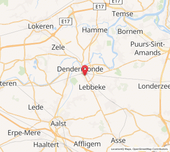 Map of Sint-Gillis-bij-Dendermonde, Flanders