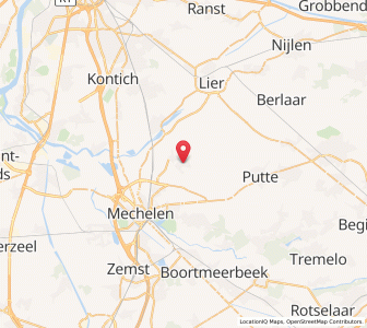 Map of Sint-Katelijne-Waver, Flanders