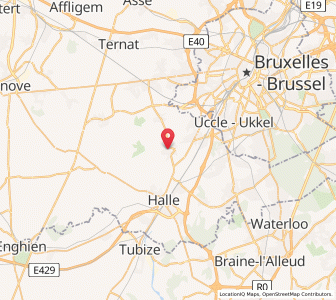 Map of Sint-Pieters-Leeuw, Flanders