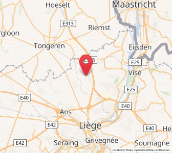 Map of Slins, Wallonia