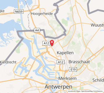 Map of Stabroek, Flanders