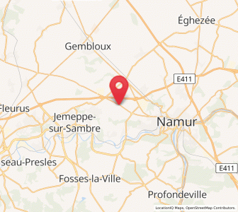 Map of Temploux, Wallonia