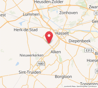 Map of Terkoest, Flanders