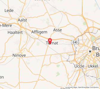 Map of Ternat, Flanders