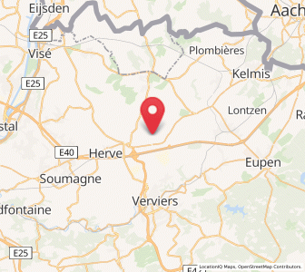 Map of Thimister, Wallonia