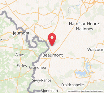 Map of Thirimont, Wallonia