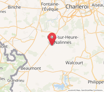 Map of Thuillies, Wallonia
