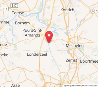Map of Tisselt, Flanders