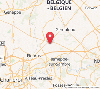 Map of Tongrinne, Wallonia