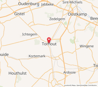 Map of Torhout, Flanders