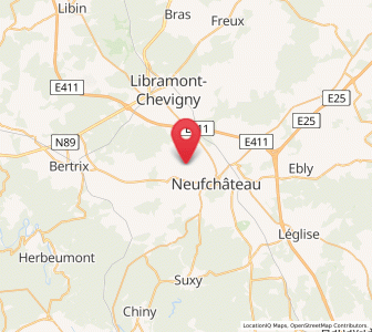 Map of Tournay, Wallonia