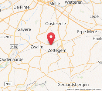 Map of Velzeke-Ruddershove, Flanders