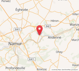 Map of Vezin, Wallonia