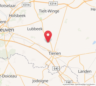 Map of Vissenaken, Flanders