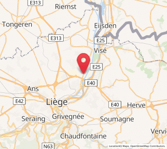Map of Vivegnis, Wallonia