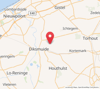 Map of Vladslo, Flanders